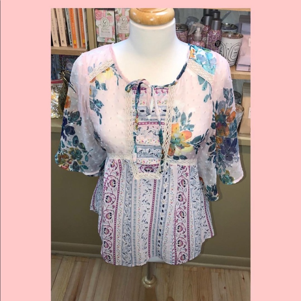 Flower & Paisley Top